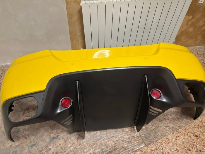 Complete Rear Bumper Ferrari 599 GTB / GTO Style - Giallo Modena - Ferrari
