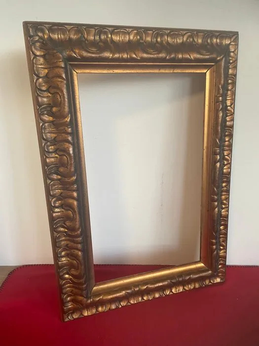 Frame - Antique Baroque frame in wood and gilded plaster - Salvator Rosa style - Early 20th century