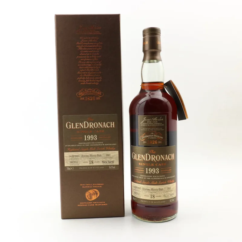 Glendronach – 1993 18 Year Old Single Cask #1607 (70cl, 56.1%)