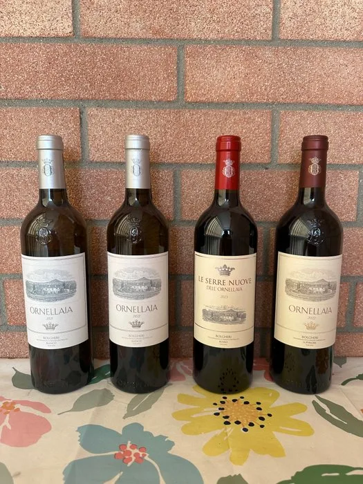2021, 2022 Tenuta dell'Ornellaia, Ornellaia bianco, 2022 Ornellaia rosso & 2023 Serre Nuove - Bolgheri - 4 Bottles (0.75L)
