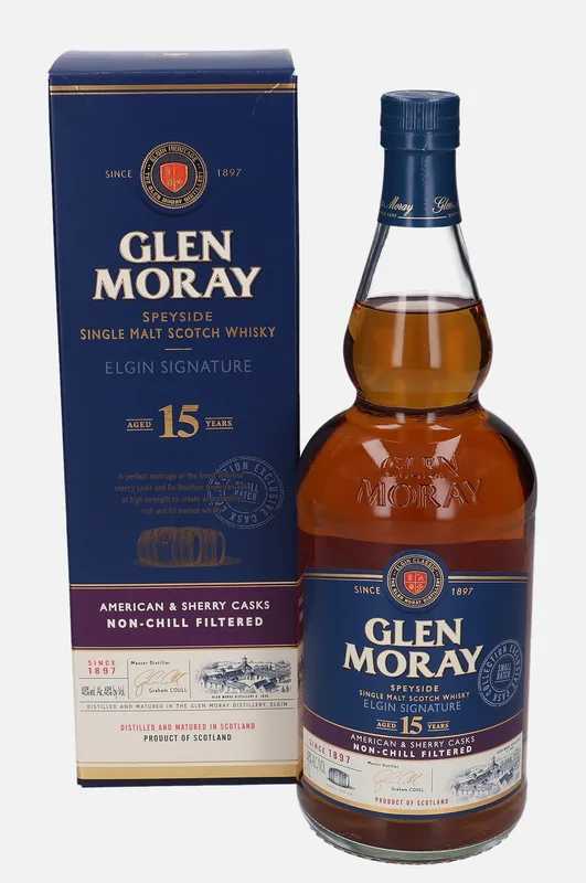 Glen Moray – Elgin Signature 15 Year Old (1L, 48%)