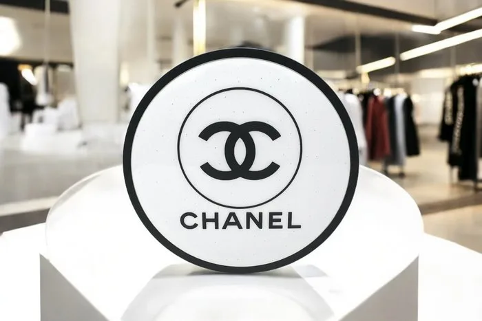 Chanel advertisement lamp - Lighted sign - Chanel illuminated advertising sign with diamond glitter effect. Dimmable with remote control - Plastic