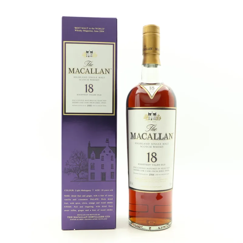 Macallan – 18 Year Old 1988 (70cl, 43%)