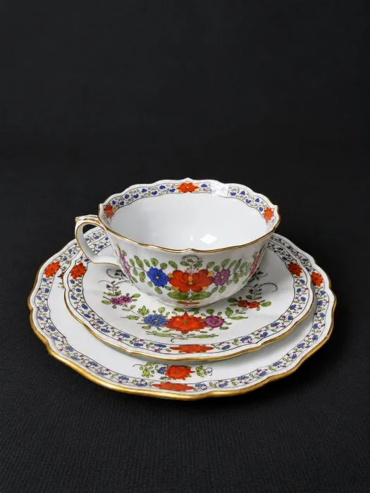 Meissen -Kakiemon - Tazza da tè e piattino - 1.Wahl - Cup and saucer - Porcelain