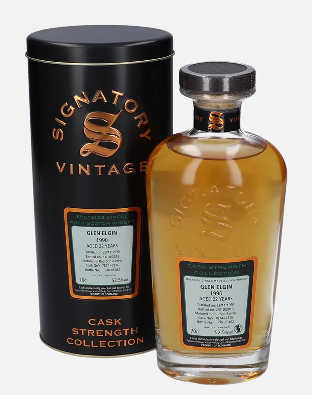 Glen Elgin – 1990 22 Year Old Signatory Vintage Scotch Whisky Co. Cask Strength Collection