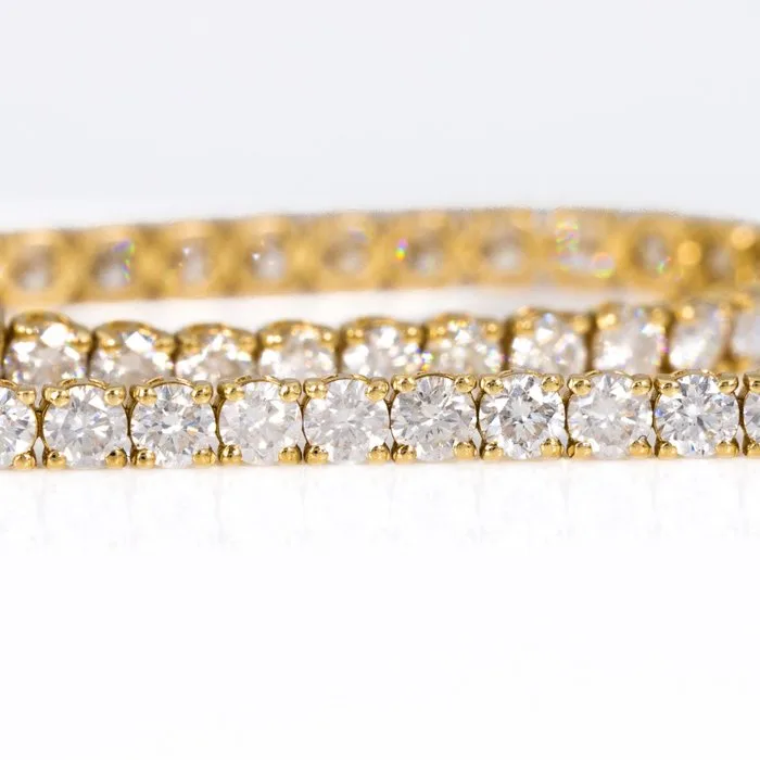 Bracelet - 14 kt. Yellow gold - 5.71ct. tw. Diamond (Natural) - GWLab