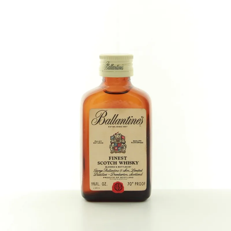 Ballentines Finest Scotch Whisky (1970s Edition) Miniature (4.7cl, 70 Proof%)