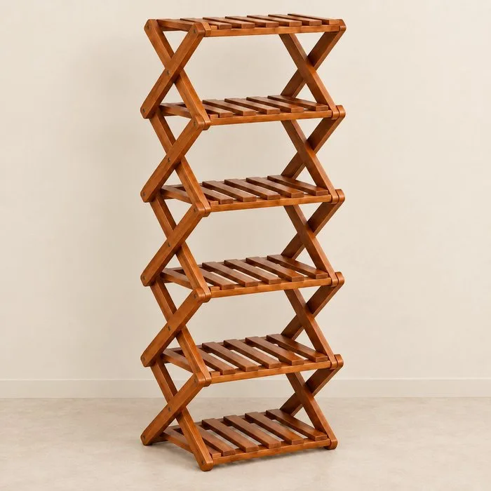 Decorative ornament - Wooden Organizer Shoe Rack - United Kingdom - Handcrafted