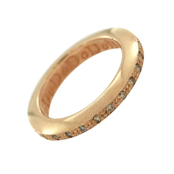 Pomellato - Ring - DoDo - 9 kt. Rose gold - 0.34ct. tw. - Diamanti Brown