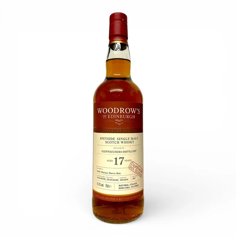 Glentauchers – 17 Year Old 2008 Curator's Cut Single Refill Oloroso Sherry Butt (Woodrow's of Edinburgh) (70cl, 63.2%)