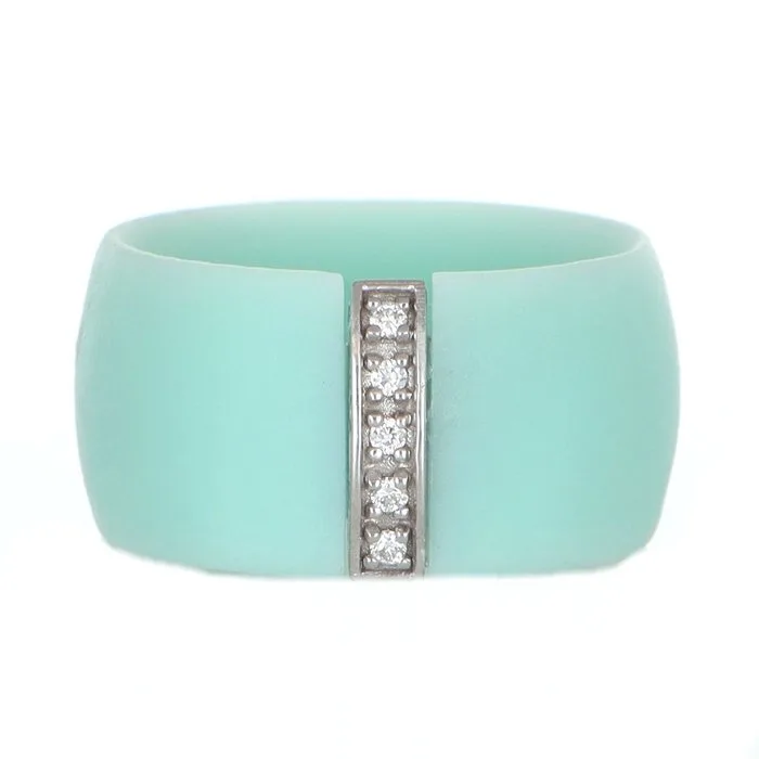 Other brand - Ring - 18 kt. White gold Diamond (Natural)