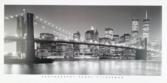 Henri Silberman - Brooklyn Bridge New York USA - Artprint - 50 x 100 cm