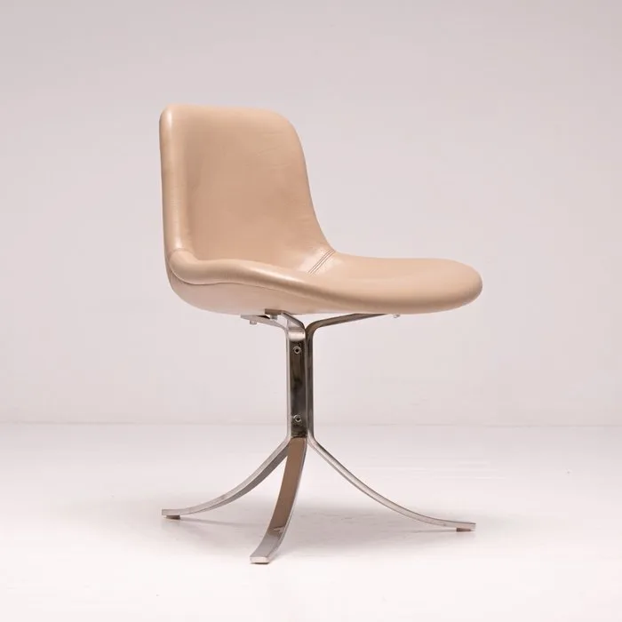 Fritz Hansen - Poul Kjaerholm - Chair - PK9 - Steel, Leather