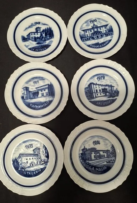 Richard Ginori - Pietro Parigi - Dish (6) - Porcelain
