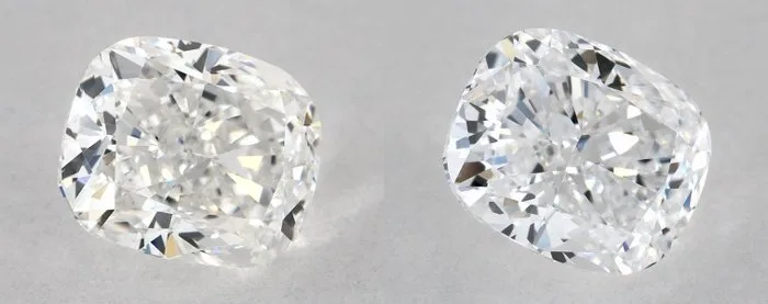2 pcs Diamond (Natural) - 1.40 ct - Cushion - F, D (colourless) - VS2 - Gemological Institute of America (GIA)
