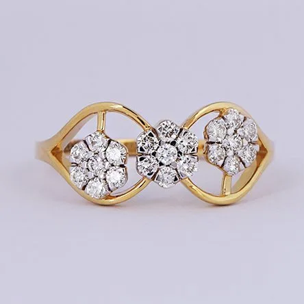 Ring - 14 kt. Yellow gold - 0.39ct. tw. Diamond (Natural) - Diamond Ring