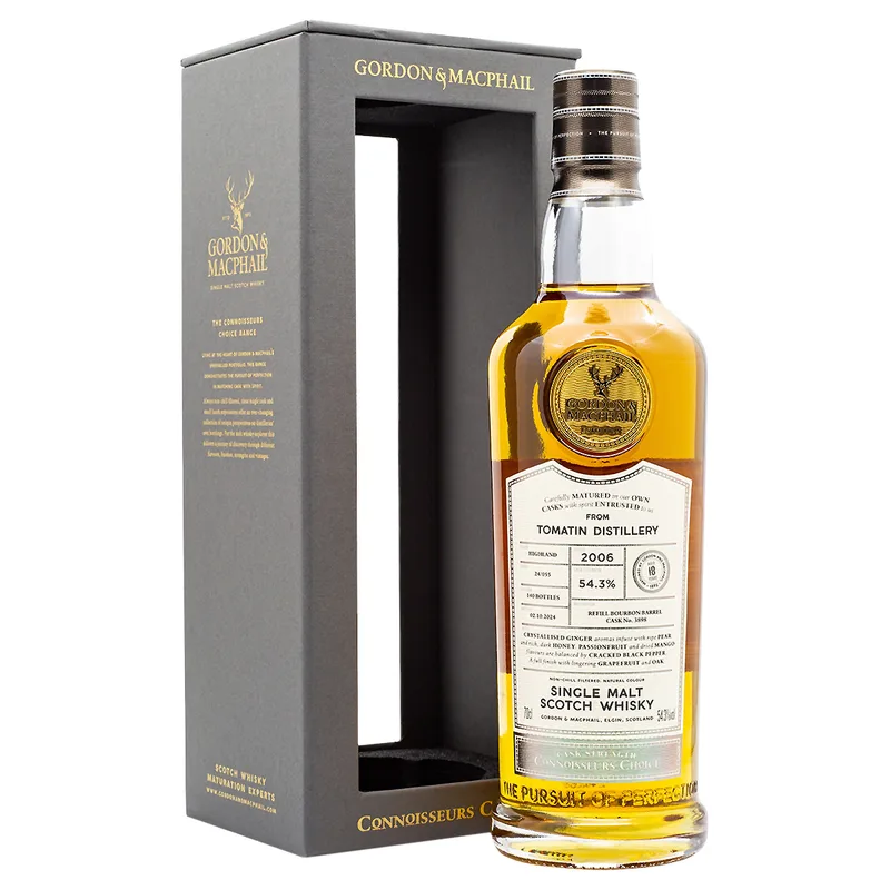 Gordon & MacPhail Tomatin Aged 18 Years 2006/2024 Cask 3898 Single Malt Scotch Whisky (70cl, 54.3%)