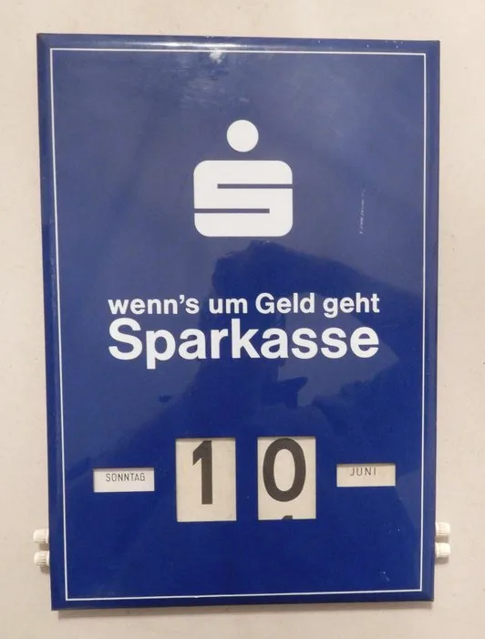 Perpetual calendar - Sparkasse - Wenn's um Geld geht - Germany
