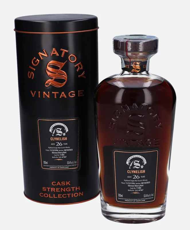 Clynelish – 1996 26 Year Old Signatory Vintage Scotch Whisky Co. Cask Strength Collection