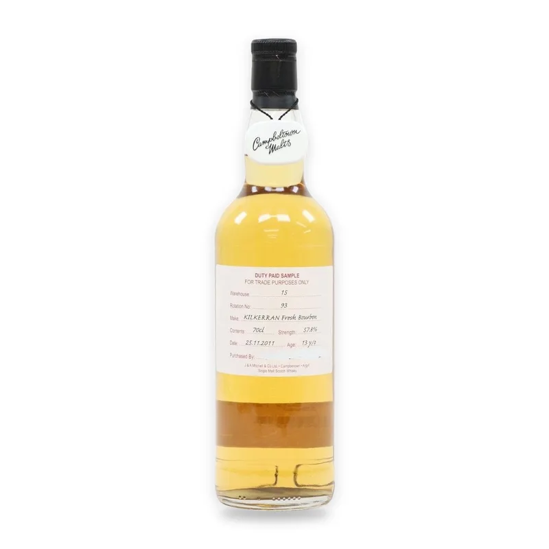 Kilkerran – 13 Year Old 2011 - Fresh Bourbon - Duty Paid Sample 57.8%