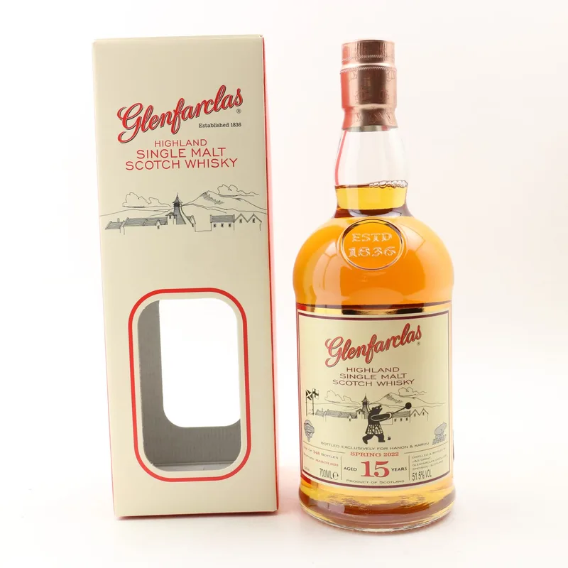 Glenfarclas – 15 Year Old For Hanon & Karhu (70cl, 51.5%)
