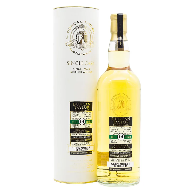 Duncan Taylor Glen Moray 14 Years Old 2007/2022 Cask 705914 (70cl, 53.3%)