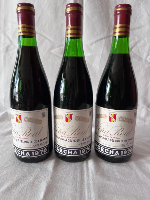 1970 C.V.N.E. Viña Real - Rioja Gran Reserva - 3 Bottles (0.75L)