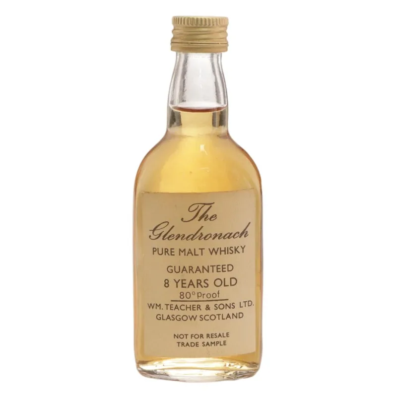 Glendronach – 8 Year Old - Wm. Teacher & Son Miniature (Miniature, 80.00%)