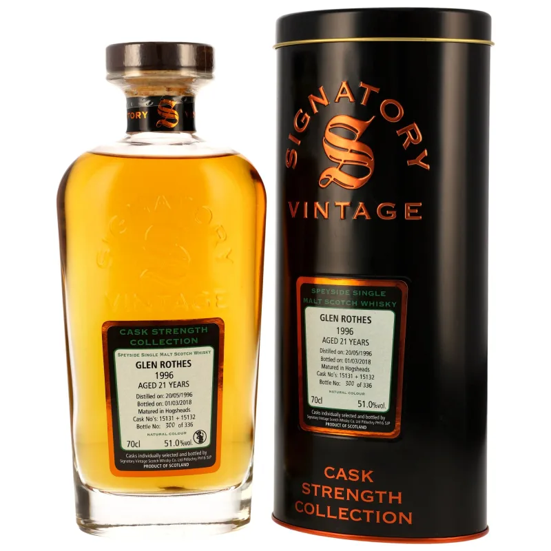 Glenrothes – 21 Year Old 1996/2018 Signatory Vintage #15131