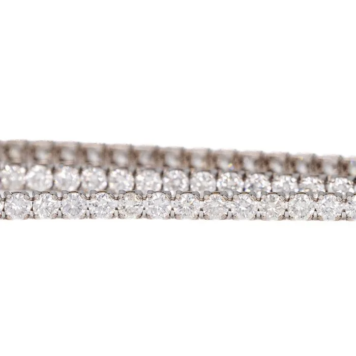 Bracelet - 18 kt. White gold - 3.08ct. tw. Diamond (Natural) - IGI