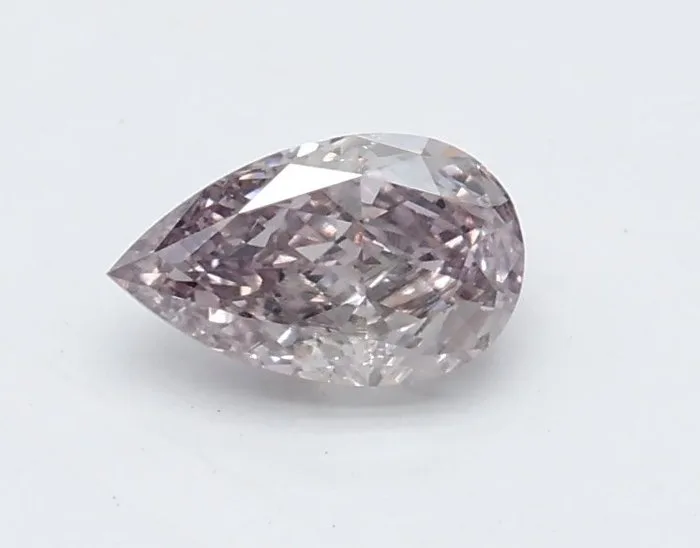 1 pcs Diamond (Natural coloured) - 0.30 ct - Pear - Fancy Brown Pink - VS2 - Gemological Institute of America (GIA)