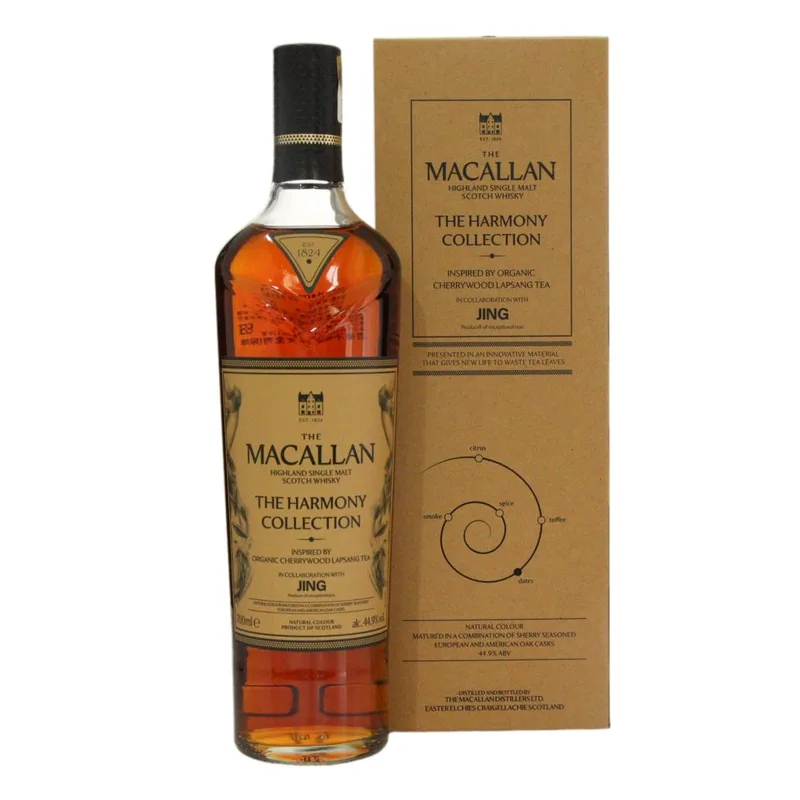 Macallan – x JING The Harmony Collection - Inspired by Organic Cherrywood Lapsang Tea (70cl, 44.90%)