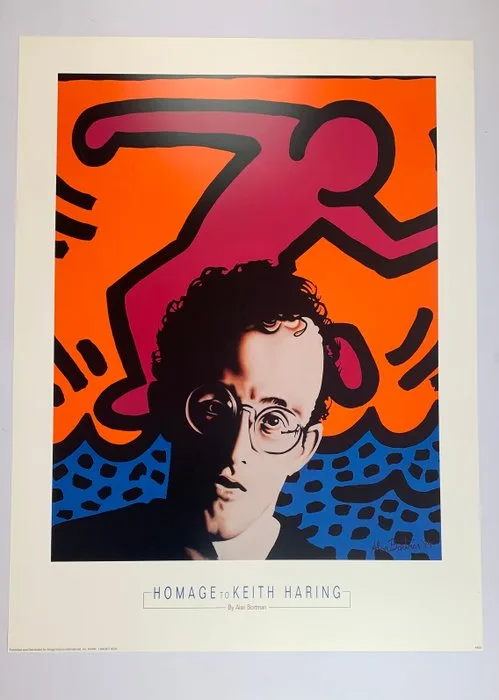 Alan Bortman (after) - Hommage to Keith Haring - Pop Artprint - 80 x 60 cm - 1990s