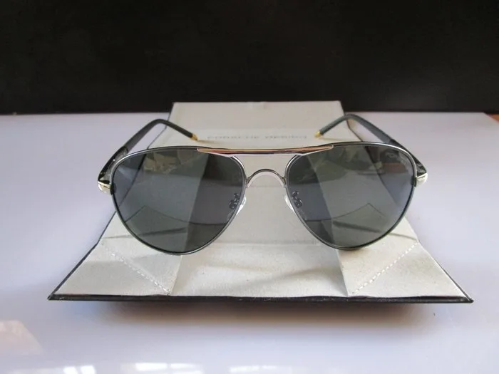 Porsche Design - Pilot model - BLACK frame + silver/GRAPHITE accessories - Glasses