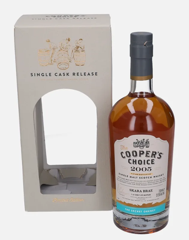 Secret Orkney – Skara Brae 2005 16 Year Old The Vintage Malt Whisky Co. The Cooper’s Choice
