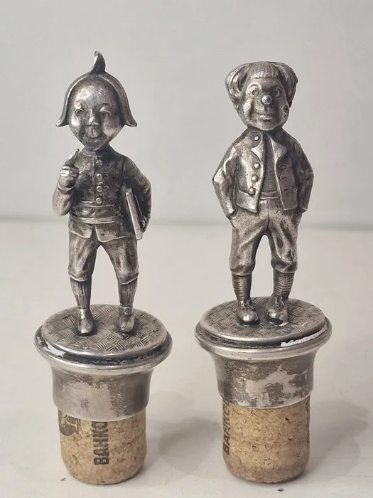 Bottle cork (2) - Silverplated - Max und Moritz