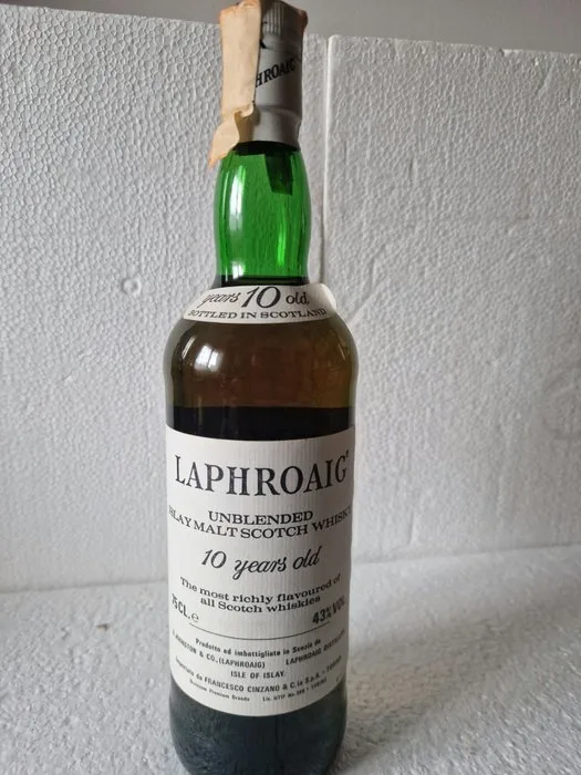 Laphroaig 10 years old Unblended - b. 1987 - 75cl
