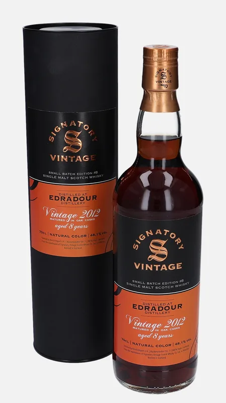Edradour – 2012 8 Year Old Signatory Vintage Scotch Whisky Co. Small Batch Edition 8