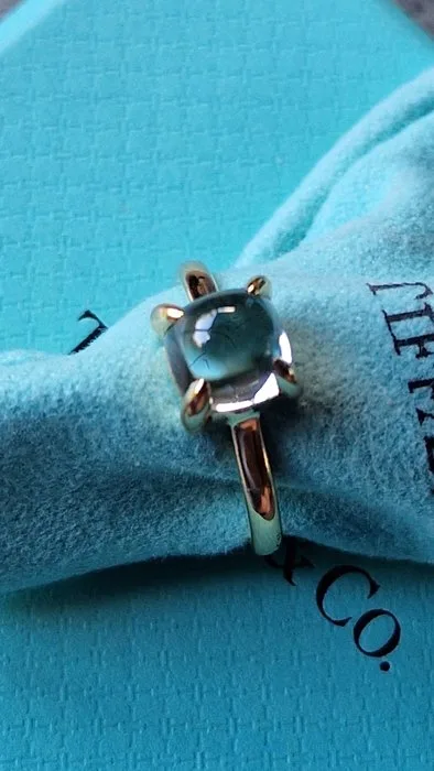Tiffany & Co. - Ring - Paloma Picasso - 18 kt. Yellow gold Topaz - Sugar Stacks Collection