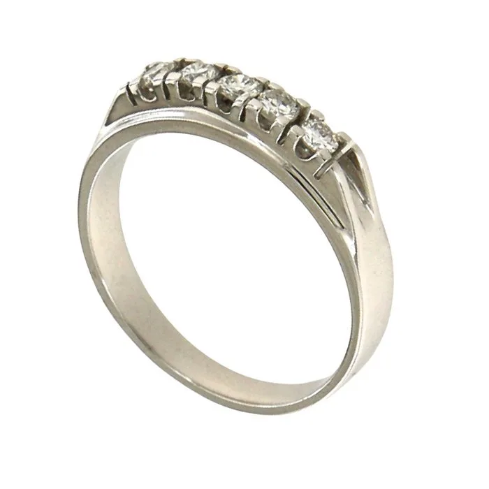 Ring - 18 kt. White gold - 0.25ct. tw. Diamond (Natural)