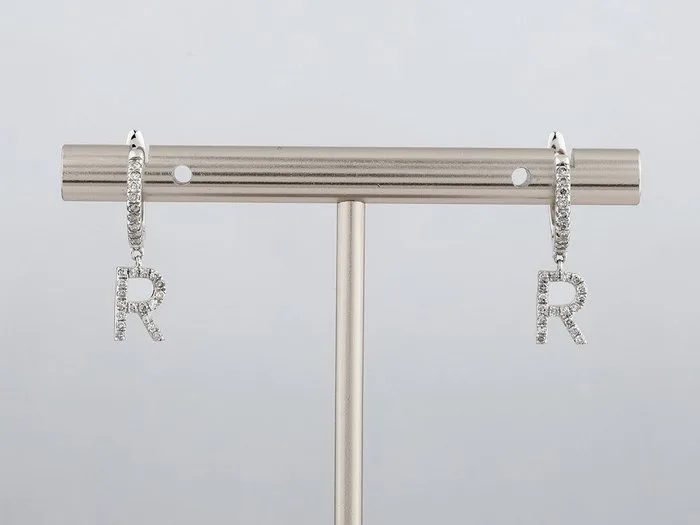 Earrings - 14 kt. White gold - 0.25ct. tw. Diamond (Natural)