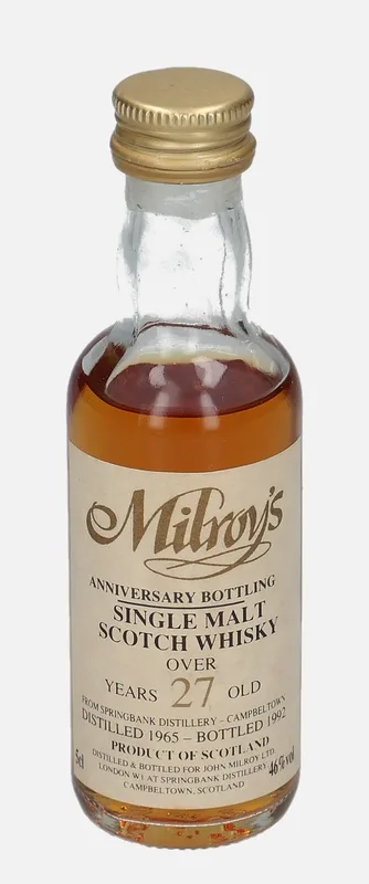 Springbank – 1965 27 Year Old Milroy’s (5cl, 46%)
