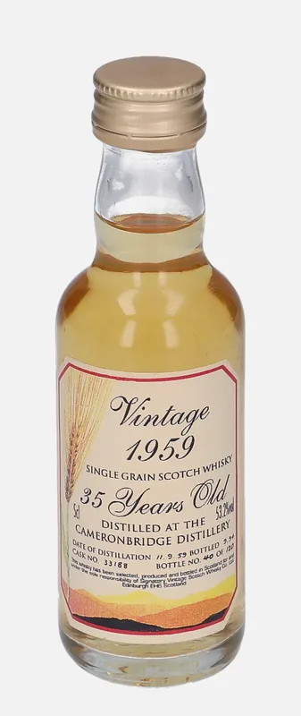 Cameronbridge – 1959 35 Year Old Signatory Vintage Scotch Whisky Co.