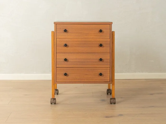 Commode - Walnut - 1960s Chest of Drawers
