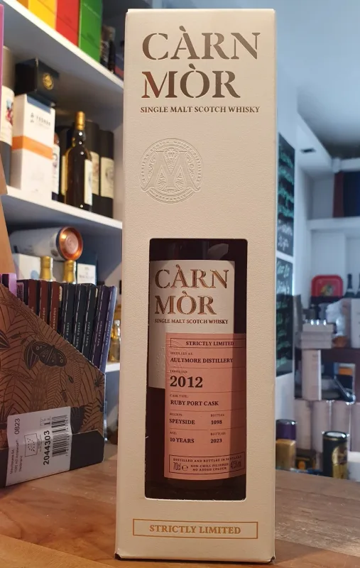 Aultmore – 10 Year Old 2012 Ruby Port Carn Mor Strictly Limited