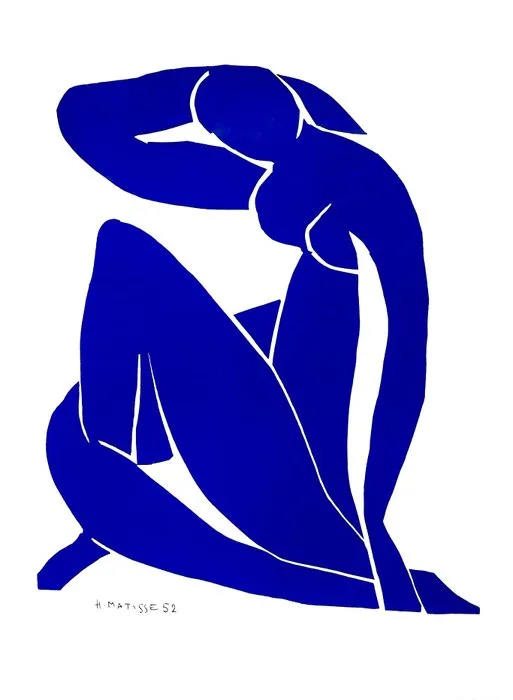 Henri Matisse (1869-1954), after - Nu Bleu II - SIAE licensed print - 80x60 - 1999