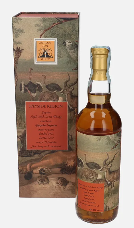 Speyside Region – 1975 42 Year Old Antique Lions of Spirits Savannah Series