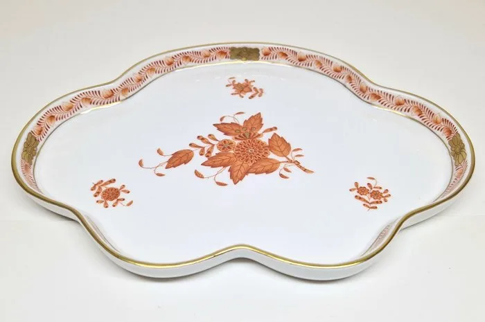 Herend - Serving dish - 7621 | AOG 4 - Porcelain - Tray Apponyi Orange