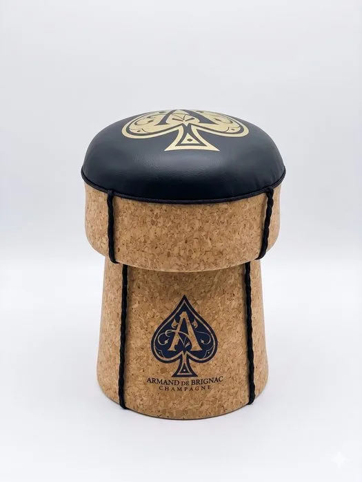 ARMAND DE BRIGNAC Champagne Cork Puff – Unique Collector’s Piece - Bench - Cork