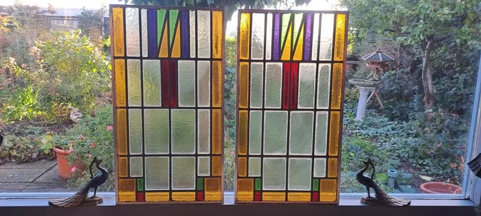 Art Deco Stained glass window (2) - 1920-1930